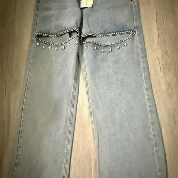 Angel Kiss jeans - embellished, Light Blue Embellished Women Jeans NWT - Picture 1 of 10